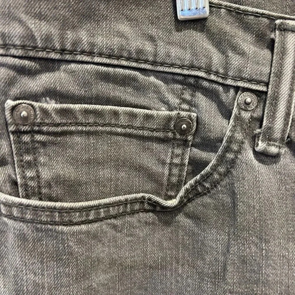 Levis 514 Jeans Mens Size 36x31 (36x32 Tag) Gray Straight Leg Denim Pants - Picture 3 of 9